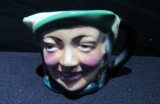 Tharley Ware Made In England Vintage Miniature Toby Style Mug Woman With Scarf