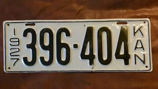 1927 Kansas License Plate Tag Old Vintage Repainted Ratrod Ford Chevy Dodge