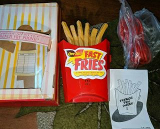 Vintage Ore Ida French Fry Phone Corded Home Phone