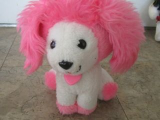 Vintage 1982 Mattel Toys Poochie Pink Plush Stuffed Animal Dog 10 "