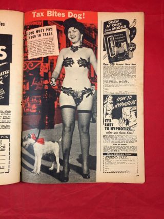 Vtg Whisper Mag V3 3 1953 Peter Driben Bettie Page Heels Risqué Girlie Pinups 8