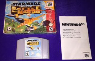 (sb111) Collectible Vintage Nintendo 64 N64 Star Wars Episode 1 Battle For Naboo