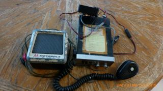 Vintage Regency Civil Air Patrol Radio And Motorola Remote Speaker