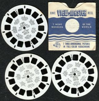 Vintage View - Master Reels (3) Alice In Wonderland Ft - 20a & B & C - 1952