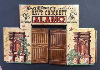 Vintage Marx Walt Disney Official Davy Crockett At The Alamo Playset