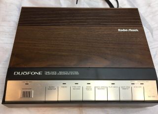 Vintage Radio Shack Duofone Tad - 320 Dual Cassette Answering Machine