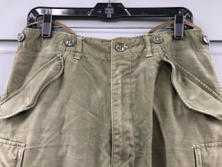 Vintage Korean War Vietnam War Army Green Men’s Military Trousers Uniform Pants 5