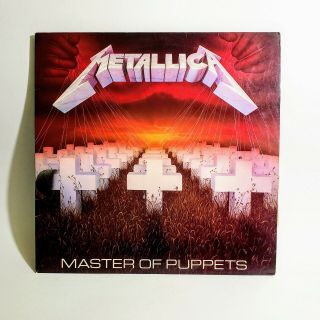 Metallica ‎master Of Puppets Vintage 1st Press Lp Elektra ‎– 60439 - 1 Guc