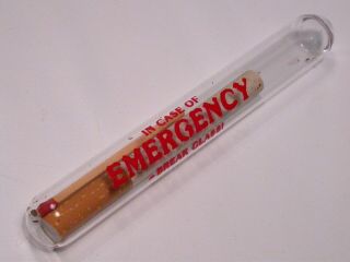 Vintage Break Glass In Case Of Emergency Kool Cigarette And Match Tactical