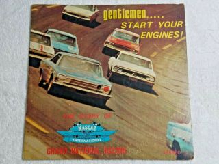Rare Vintage 1960s Lp A Story Of Nascar Gentlemen Start Your Engines