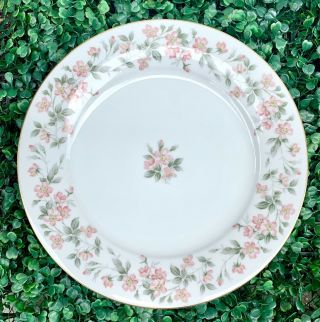 Set/5 VINTAGE Mismatched China Dinner Plates Pink & Blue Floral FLAWED 4