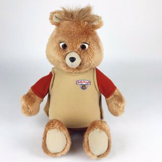 Vintage 1985 Teddy Ruxpin Toy Stuffed Animal Bear Worlds Of Wonder