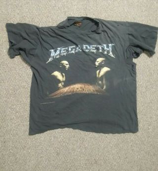 Vintage Megadeth Sweating Bullets X - Large T - Shirt 1993