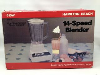Vintage Hamilton Beach 14 Speed Blender 610w 44oz