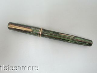 Vintage Wahl Eversharp Green & Red Striped Fountain Pen