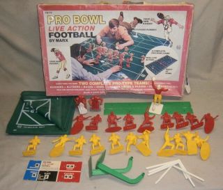 Vintage Marx Pro Bowl Live Action Football Game