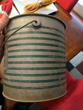 Vintage Green River Fishing Minnow Galvanized Bait Bucket Pail 3
