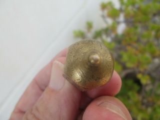 Vintage WW1 Brass Soldiers Trench Six Sided Put And Take Gambling Spinner 3