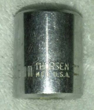 Vintage Thorsen 6 Point Shallow Socket 15mm Metric 3/8 " Drive