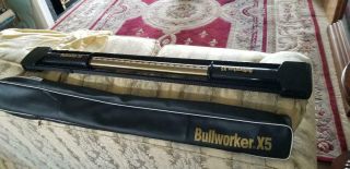 Vintage Sportcraft Bullworker X5 Power Gym Isometric With Case Bag & Chart