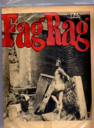 Vintage Gay Liberation Newspaper Fag Rag 40 1983
