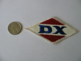 Vintage Dx Oil Gasoline Gas Patch Embroidered Nos Old Stock Very Rare