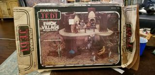 Vintage Star Wars Ewok Village Box.  Surviver.
