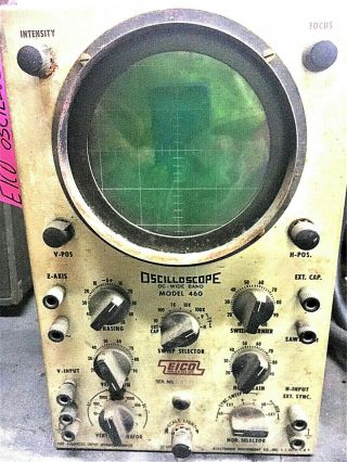 Oscilloscope Vintage Eico Model 460 Dc Wide Band