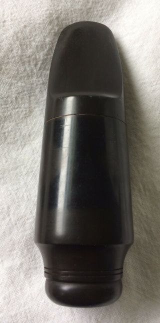 Vintage Hard Rubber Tenor Saxophone Mouthpiece Marked Size 2 Sax Mouth Piece.