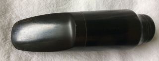 Vintage Hard Rubber Tenor Saxophone Mouthpiece Marked Size 2 Sax Mouth Piece. 3