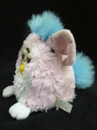 VTG Furby Babies Pink Blue Hair Tag Model 70 - 940 1999 4