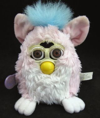 VTG Furby Babies Pink Blue Hair Tag Model 70 - 940 1999 6