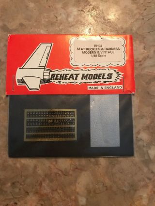 1/48 Reheat Models Seat Belt And Harness Modern/vintage Rh03