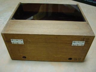 VINTAGE TURNTABLE PLINTH & DUST COVER FOR DUAL UNITED AUDIO 1229 5
