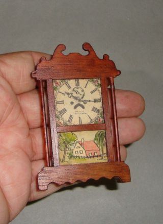 Vintage Tynietoy Terry Mantle Clock Dollhouse