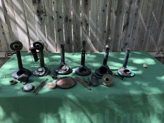Vintage Base Phone Parts For Candlestick Telephone Metal Western Electric Co.