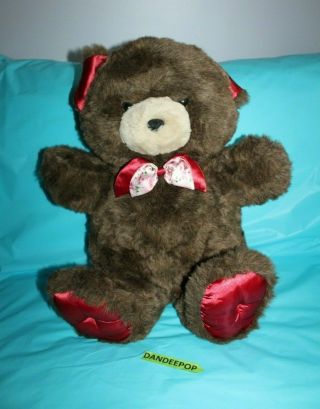 Vintage Dan Dee Teddy Precious Brown Bear 24 " Stuffed Animal Toy