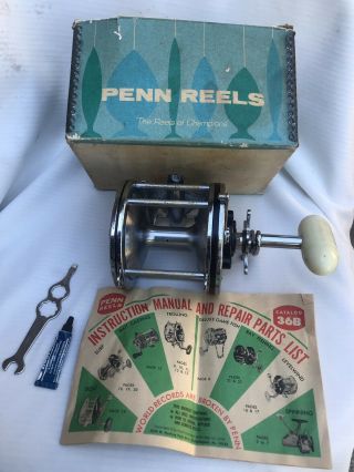 Vintage Penn 6/0 Senator Big Game Fishing Reel Ready To Fish W/box