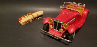 RARE VINTAGE BATTERY OPERATED MG MADE IN SPAIN BOXED 3