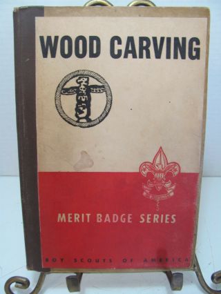 Vintage 1937 Boy Scouts Of America Merit Badge Series Wood Carving