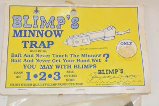 old blimps minnow trap dispenser odd unit lure bait kentucky made A 3