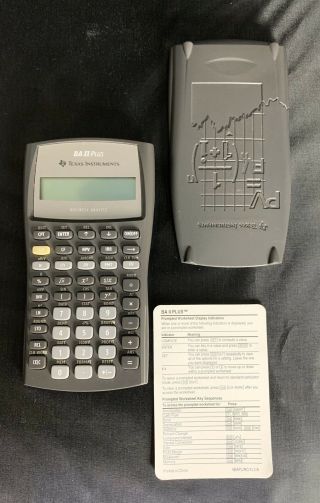 Vintage Texas Instruments Ba Ii Plus Financial Calculator