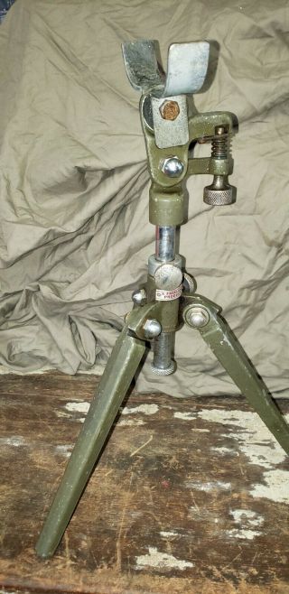 Vintage Al Freeland Adjustable 3 Leg Gun Sighting Tripod