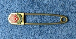 Rare And Interesting Vintage Tanqueray Oversized Metal Safety Pin