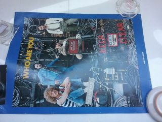 The Who 1978 Who Are You Mca 24 X 18 " Promo Poster Vg Staple Holes Rare Vtg Htf