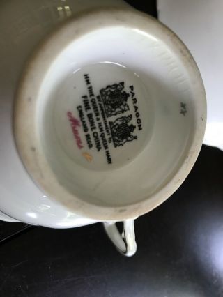 Paragon Mums Bone China Tea Cup & Saucer - Double Warrant - Vintage England 4