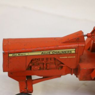 Vintage Ertl Toy Allis - Chalmers One - Ninety Tractor,  And Plows 1:16 Scale 7