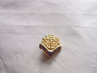 Vintage 10k Gold Nrs Navy Relief Society? 5 Years Of Service Lapel Pin