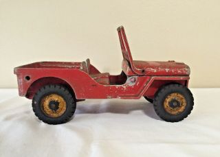 Vintage Al Toys Oglesby Jeep Willys Cj2a 1950s Diecast Aluminum
