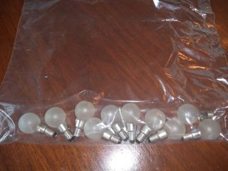 10 Vtg Ikea Stranne Led 8mm 0.  9 W 12 V Led Screw Base Frosted Globe Bulbs